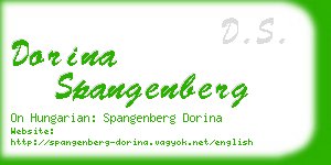 dorina spangenberg business card